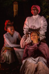 Keziah Joseph, Diana Yekinni and Natasha Cottriall. Photo by Helen Boast