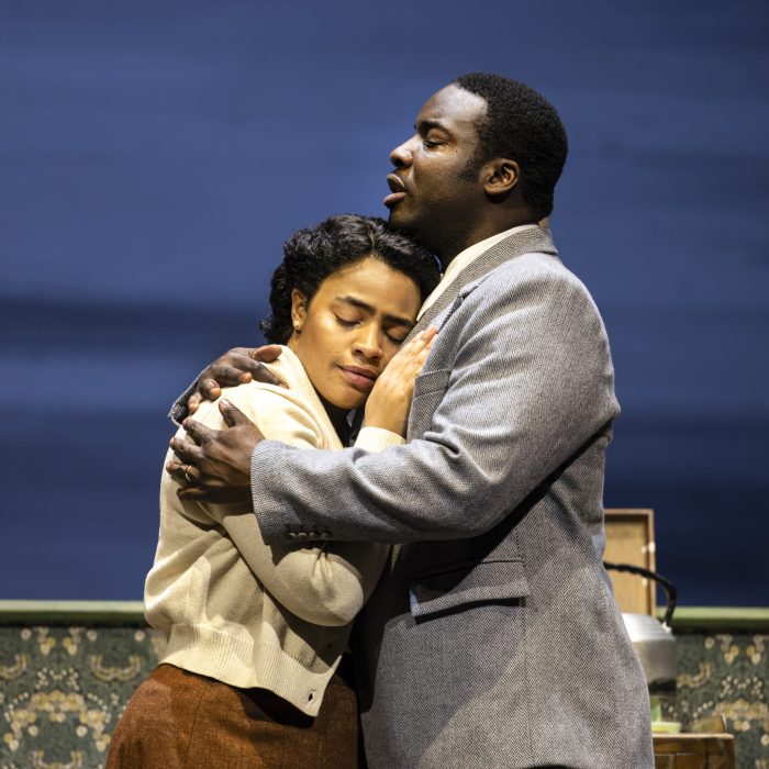 Anna Crichlow (Hortense) and Daniel Ward (Gilbert) in Small Island. Pamela Raith Photography (2)